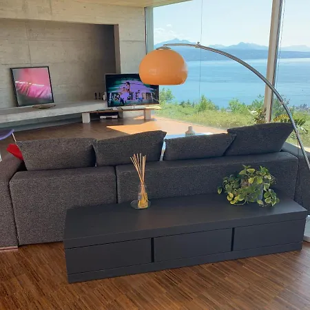 Unique With Amazing Views Over Lake Geneva Lutry